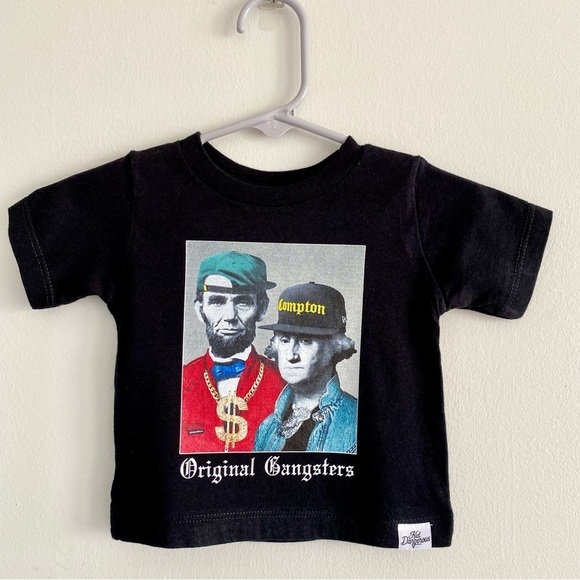Kid Dangerous Other - Kid Dangerous Original Gangsters Old School Graphic Tee Size 3-6 Months